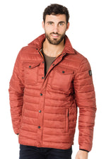 Schott men's red down jacket - Image n°3