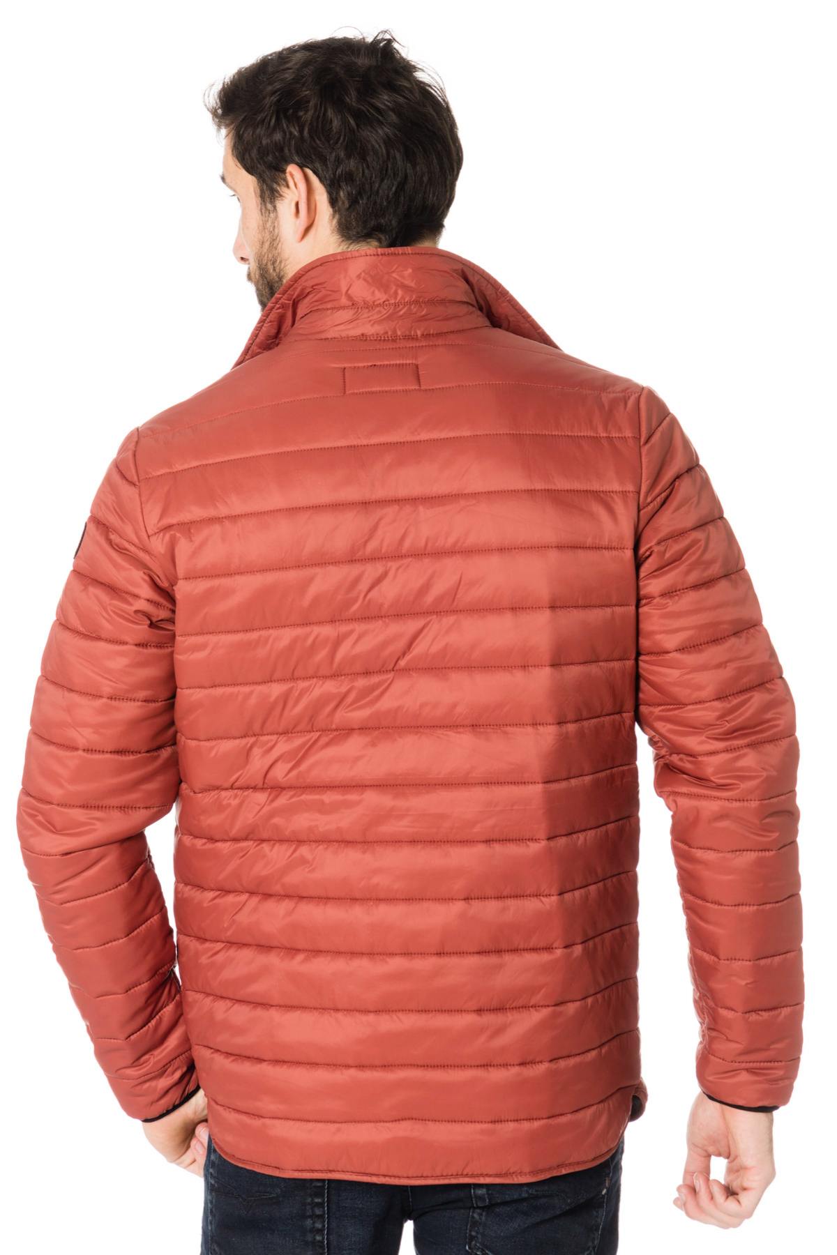 Schott men's red down jacket - Image n°5