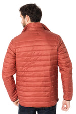 Schott men's red down jacket - Image n°5