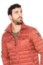 Schott men's red down jacket - Image n°6