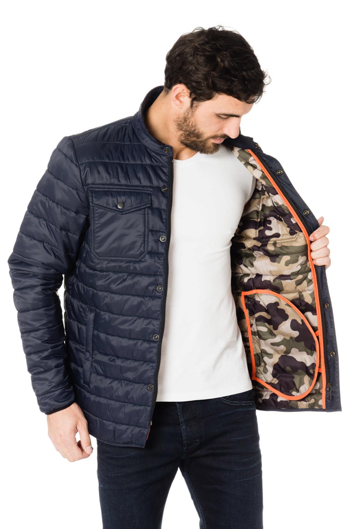 Schott men's navy blue down jacket - Image n°4