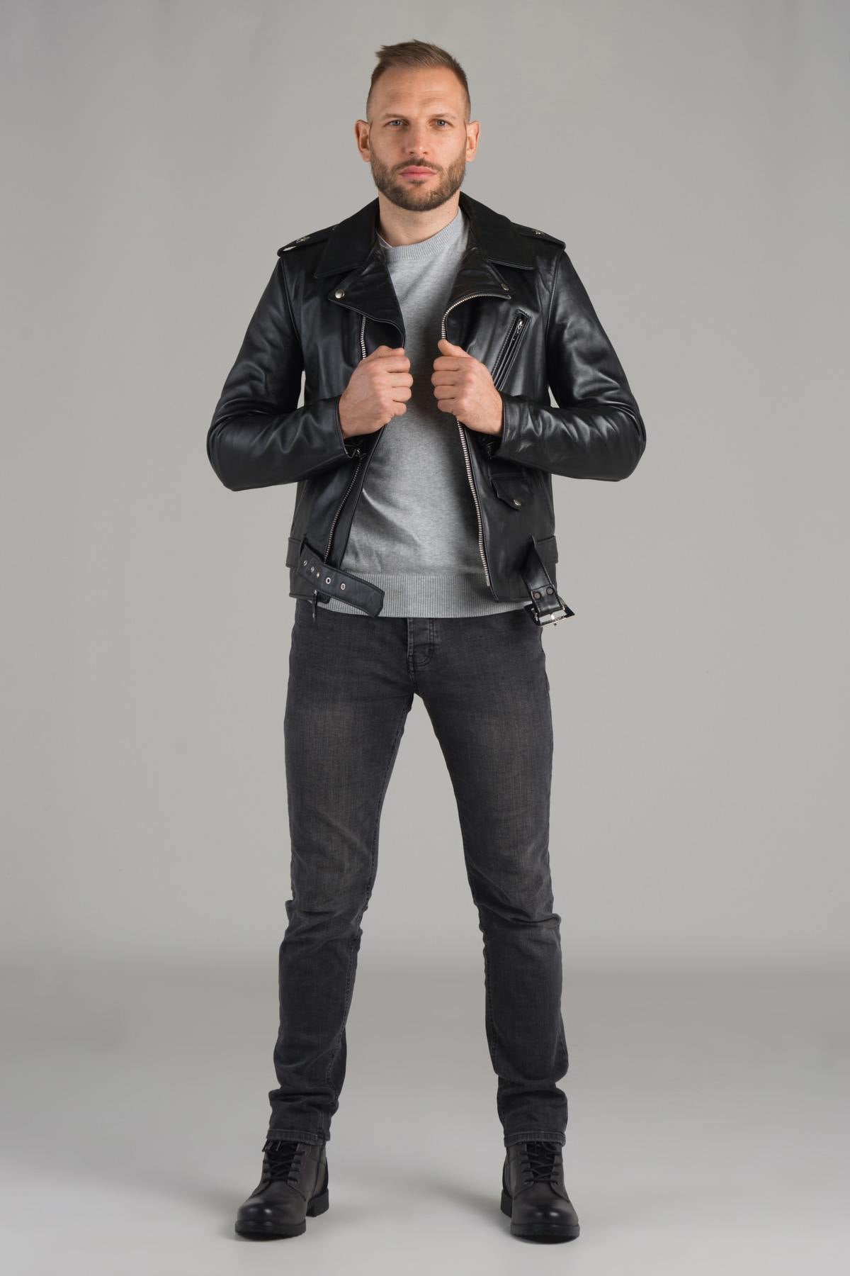 613SH: thick horsehide, slim rider's cut. Brando's rebellious edge. - Image n°6