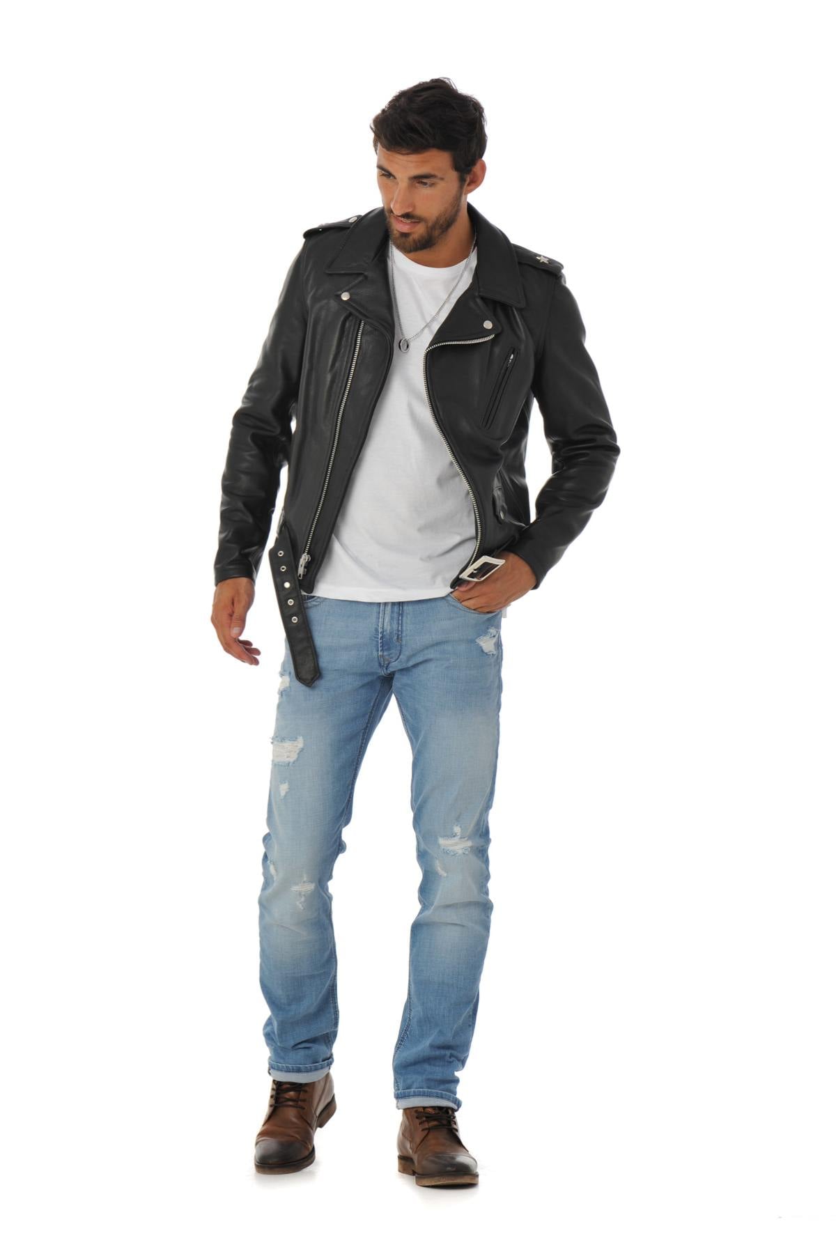 519 Black Perfecto®: buttery-soft cowhide, USA-crafted. Timeless. - Image n°5