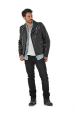 Thick cowhide LC1140ICON Black X-rock-inspired, durable, timeless. - Image n°3