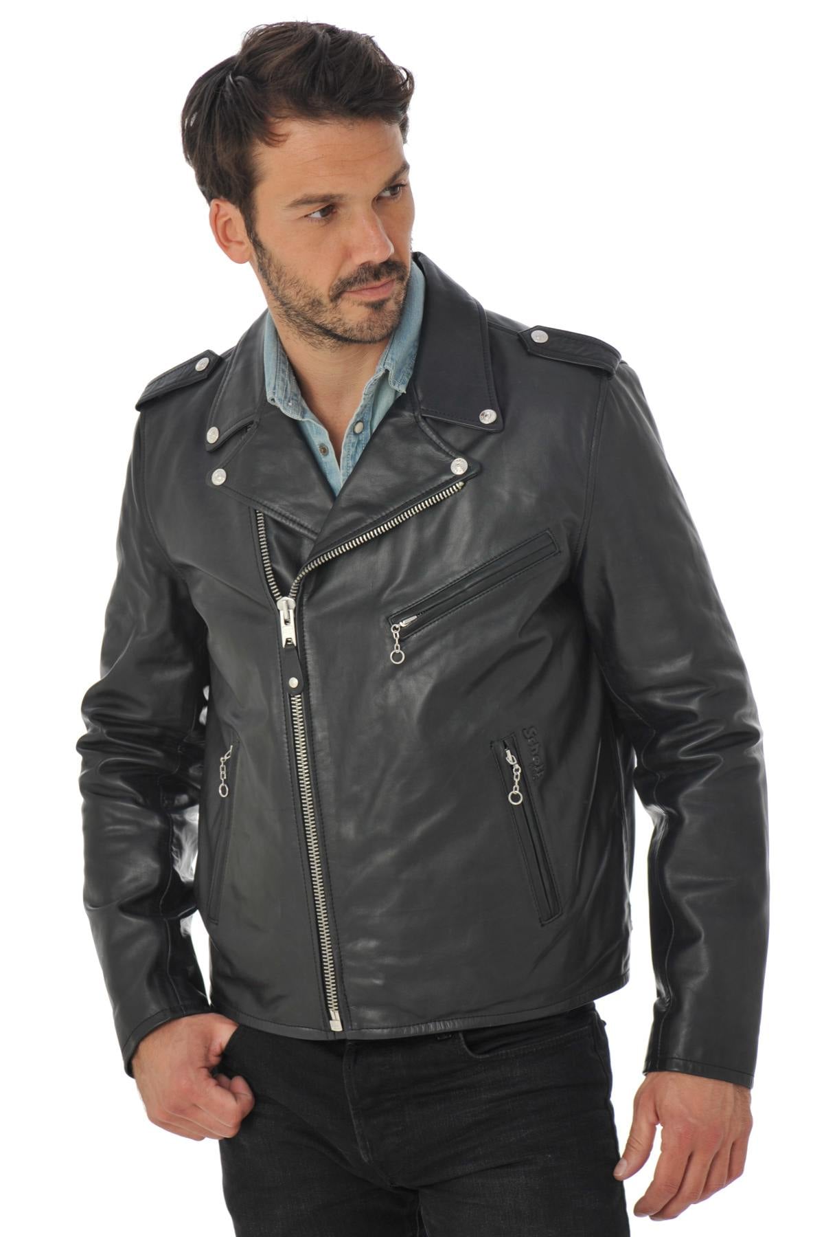 Thick cowhide LC1140ICON Black X-rock-inspired, durable, timeless. - Image n°5