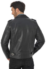 Thick cowhide LC1140ICON Black X-rock-inspired, durable, timeless. - Image n°7