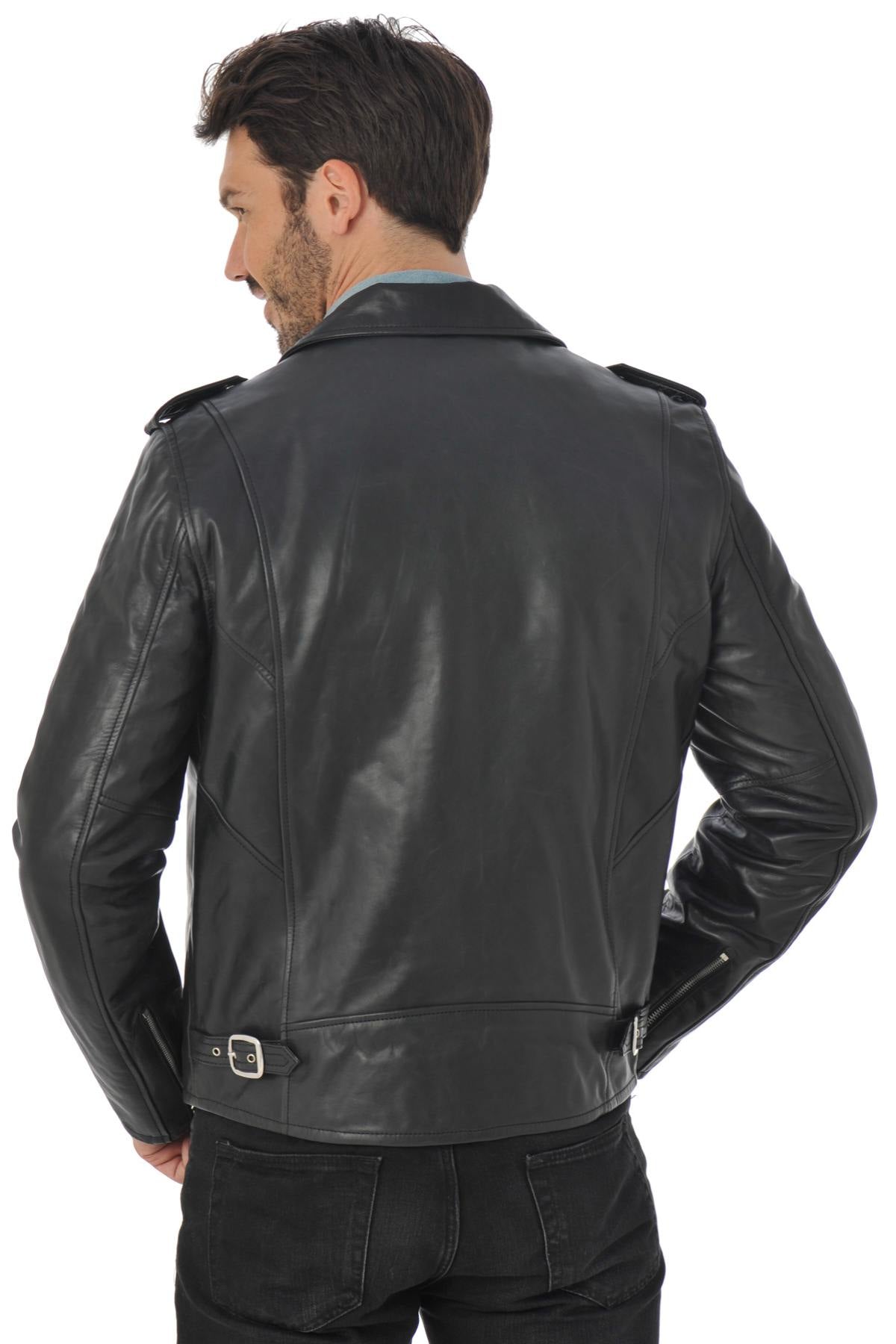 Thick cowhide LC1140ICON Black X-rock-inspired, durable, timeless. - Image n°7