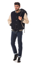 American teddy schott nyc beige and blue - Image n°2