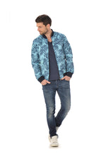 Scotch and Soda reversible palm tree print jacket - Image n°3