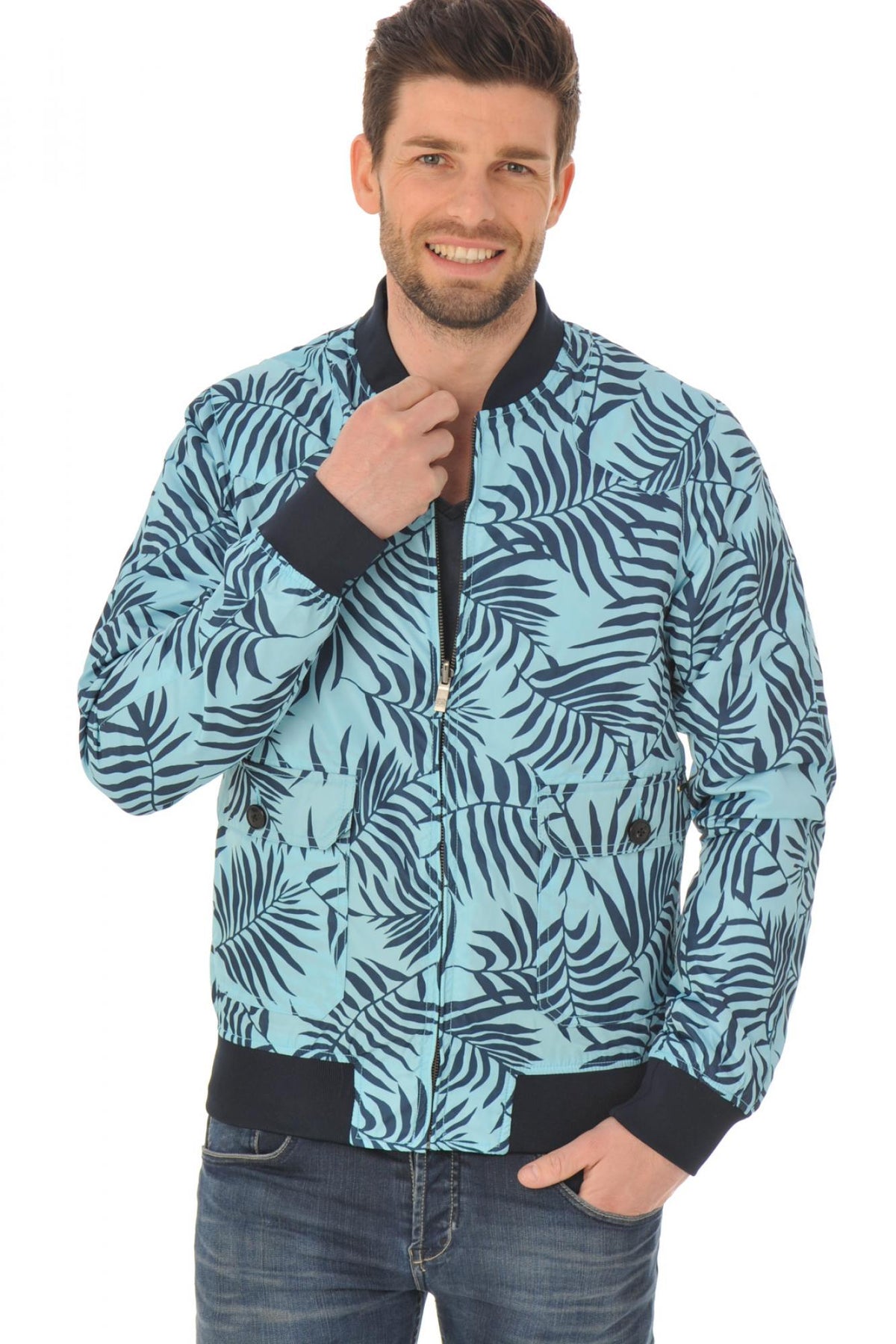 Scotch and Soda reversible palm tree print jacket - Image n°7