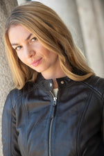 Serge Pariente Brown mandarin collar jacket for Women - Image n°3