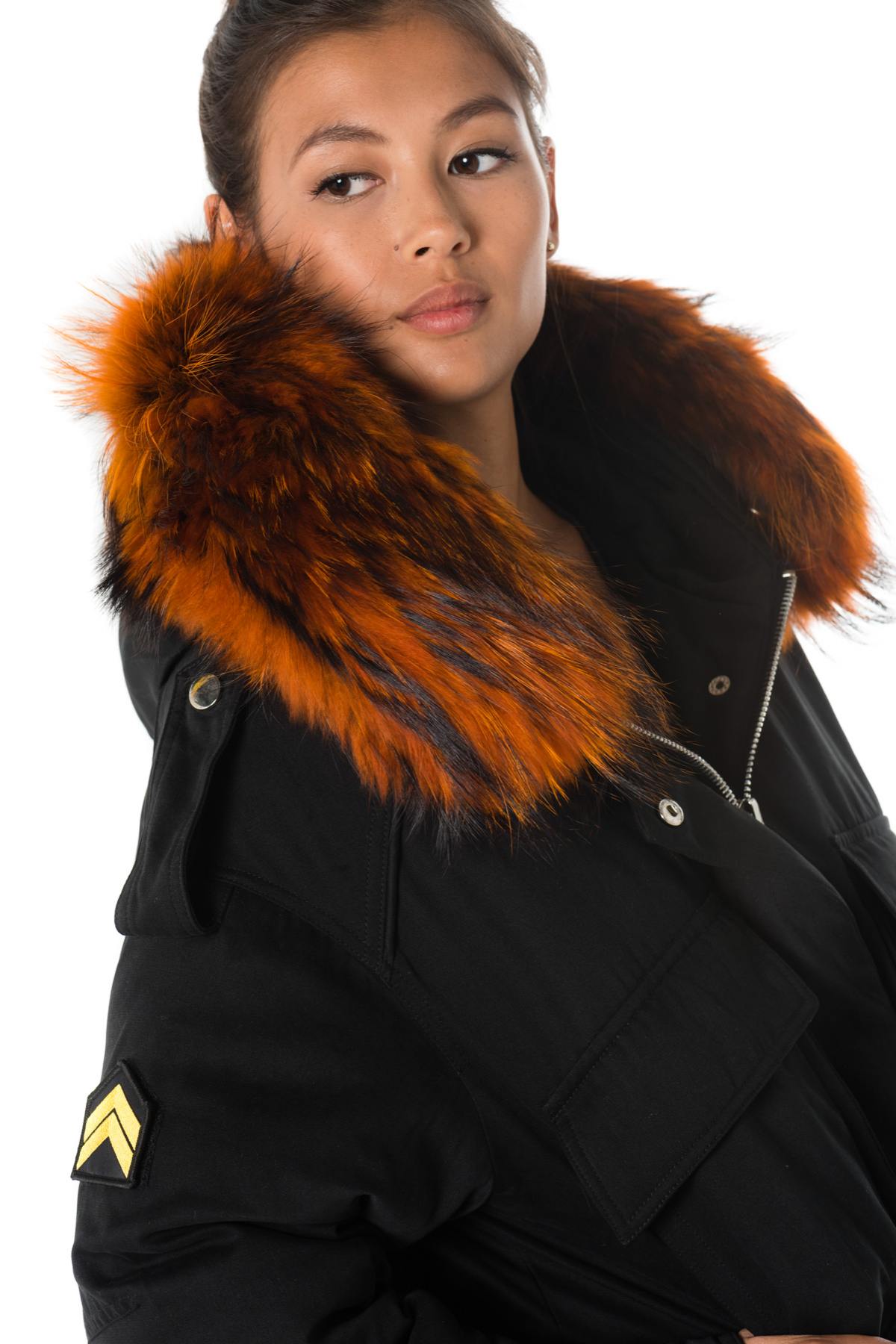 Women’s Jacket with Orange Fur - Image n°6