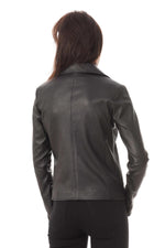 Superb women's stretch Biker style jacket - Image n°6