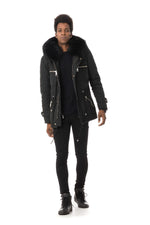 Polyester Parka with Hood and Fur - Image n°2