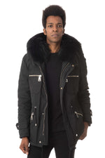 Polyester Parka with Hood and Fur - Image n°3