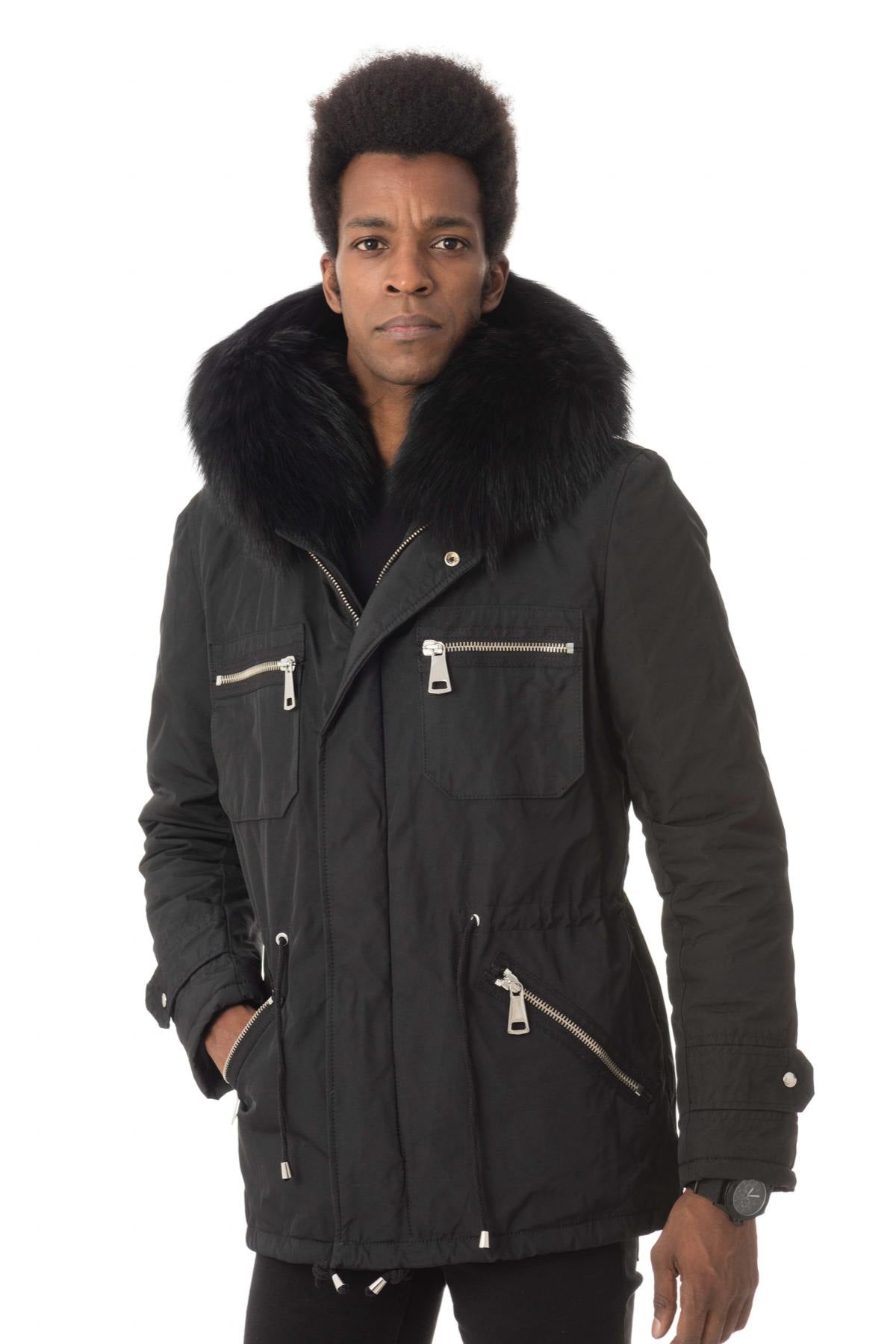 Polyester Parka with Hood and Fur - Image n°4