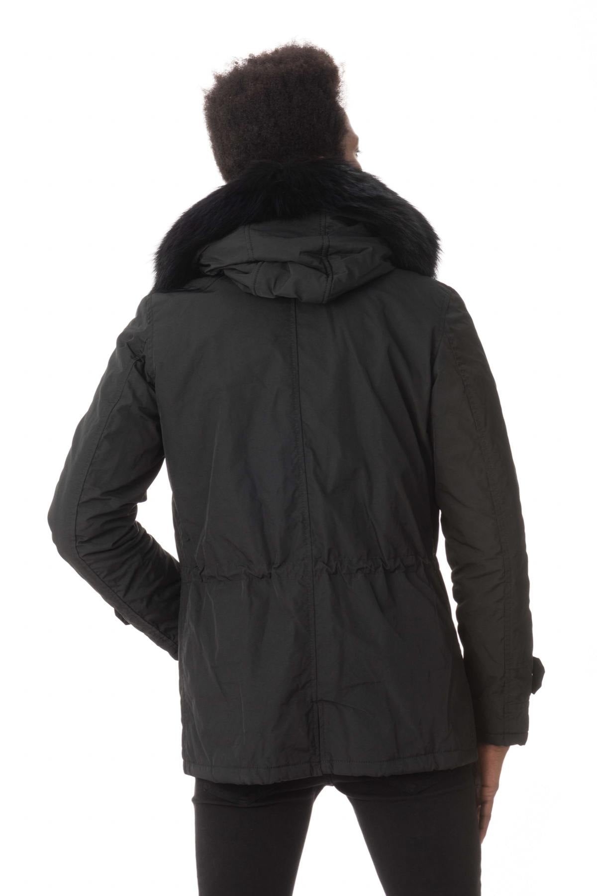 Polyester Parka with Hood and Fur - Image n°6