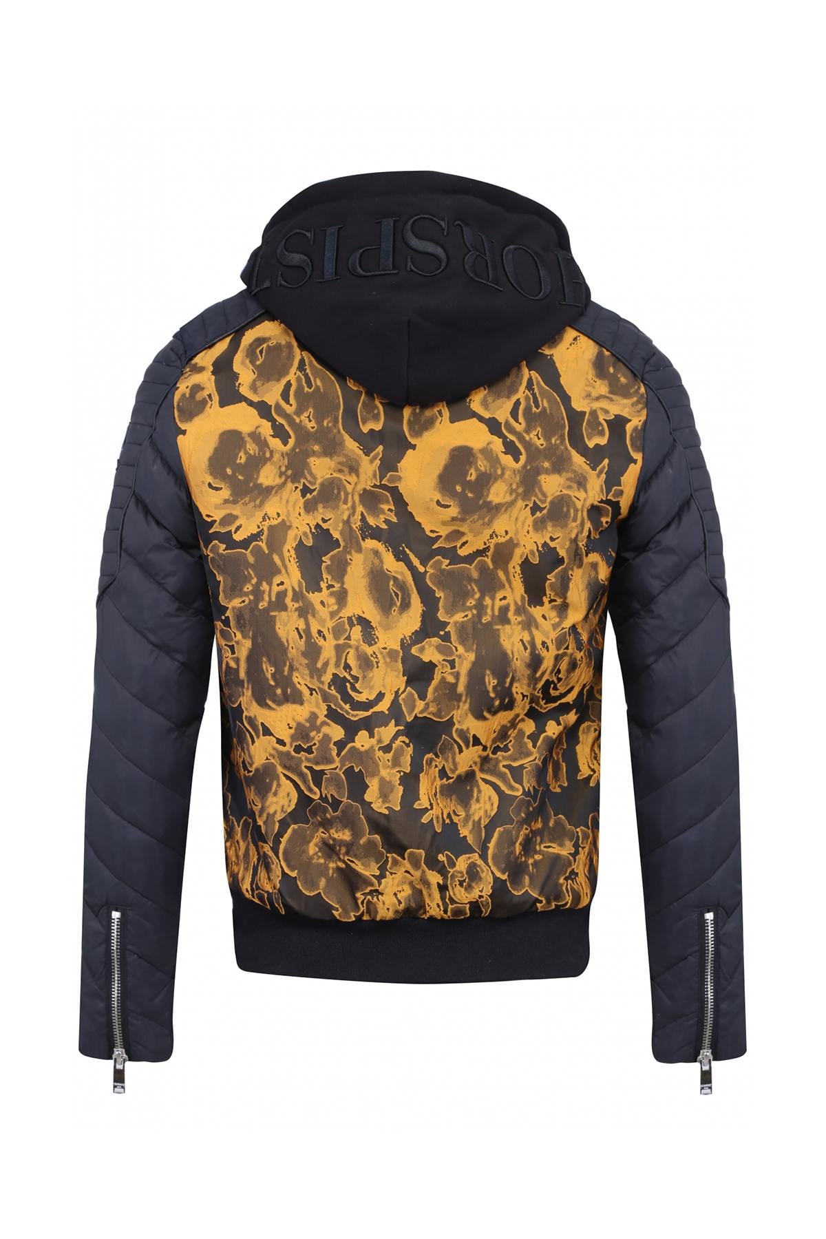 Black and gold Horspist bomber jacket - Image n°9