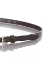 Dark brown Vanzetti leather belt - Image n°2