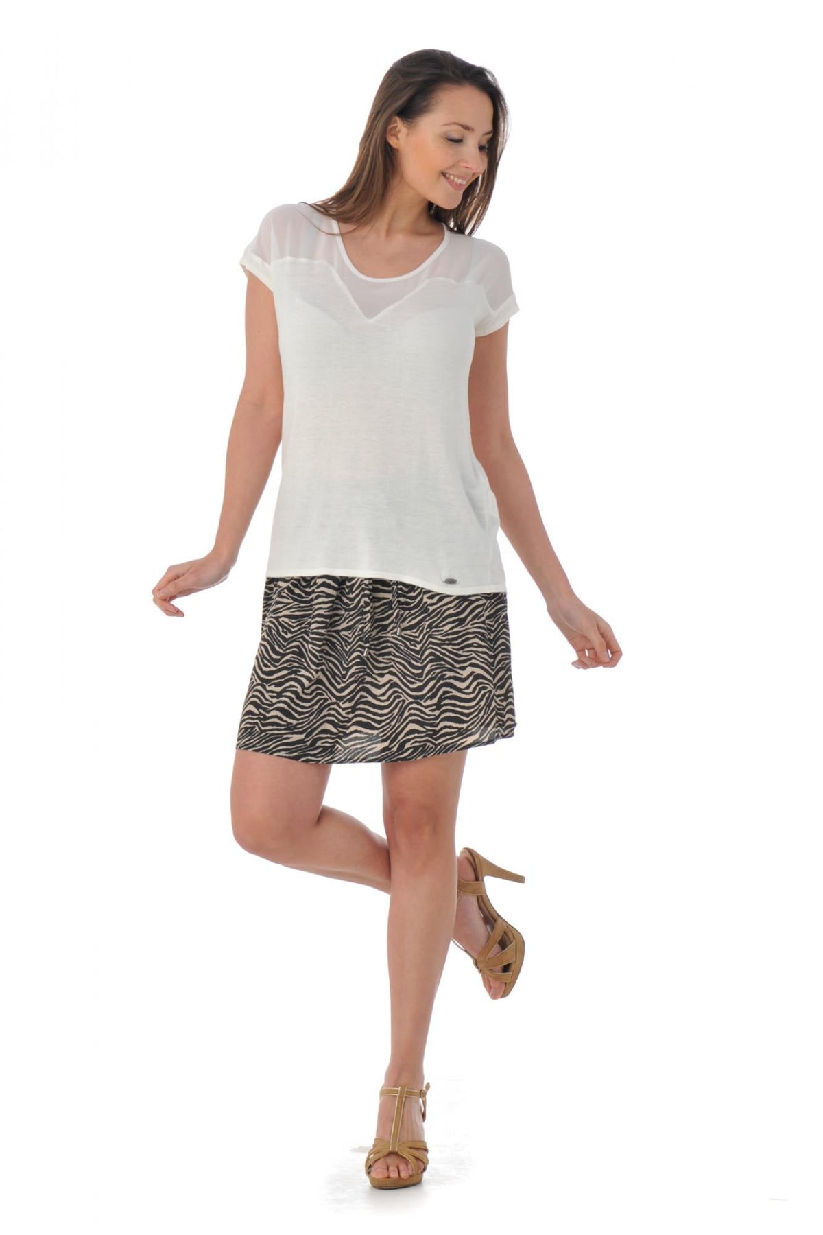 Kaporal zebra skirt for women - Image n°2
