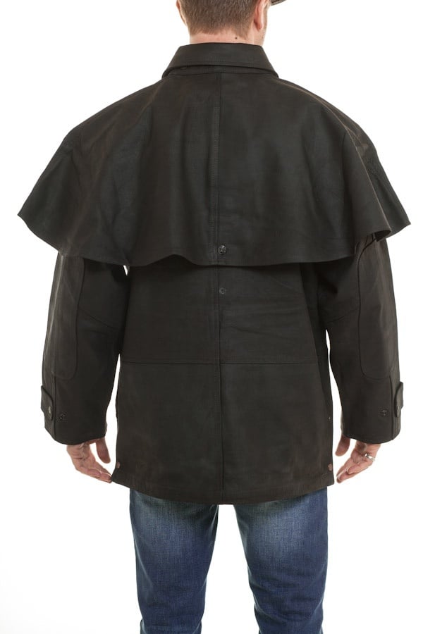 Last Rebels' Prince SK: oiled cowhide coat with removable cape. - Image n°5