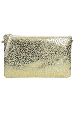 Large Format 1951 Leather Clutch for Women Golden Leopard - Image n°1