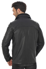 Daytona Black leather jacket for Men - Image n°5