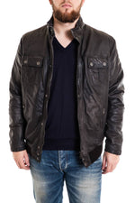 Soft lambskin leather jacket, matte finish, relaxed fit for comfort. - Image n°2