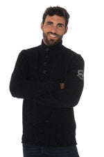 Kaporal men's speckled knit sweater - Image n°1