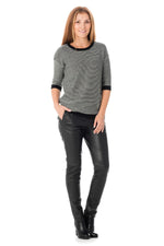 Sweater with black lace details - Image n°2