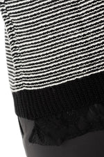 Sweater with black lace details - Image n°4