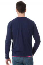 Fine mauve blue and pink kaporal deniz sweater - Image n°3