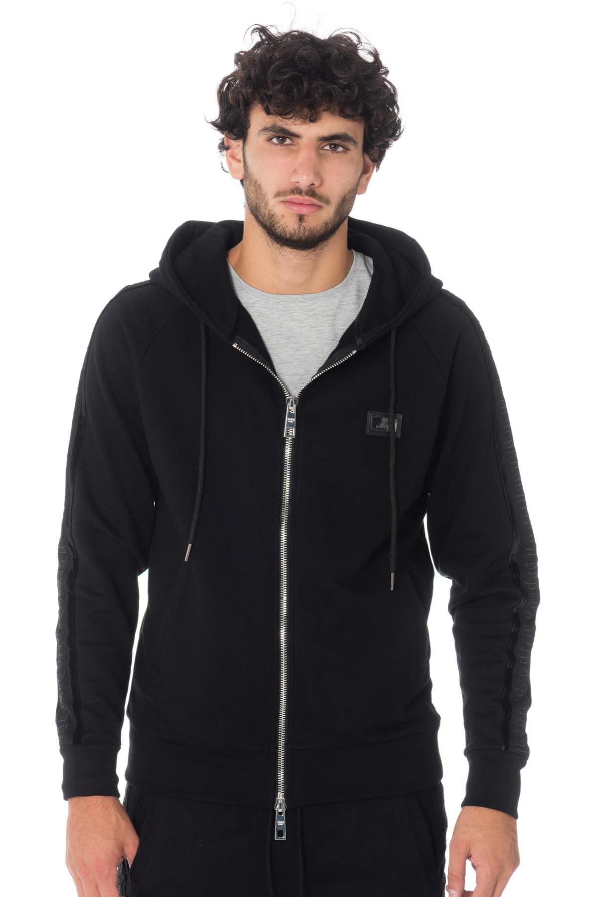 Men's black zipped sweatshirt the new designers - Image n°4