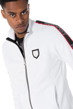 Horspist men's white zipped sweatshirt - Image n°7