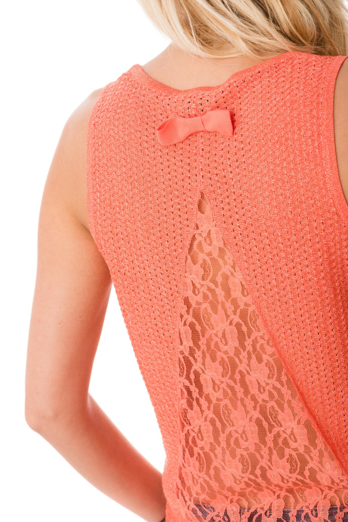 Kaporal women's openwork tank top - Image n°4