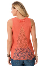 Kaporal women's openwork tank top - Image n°3