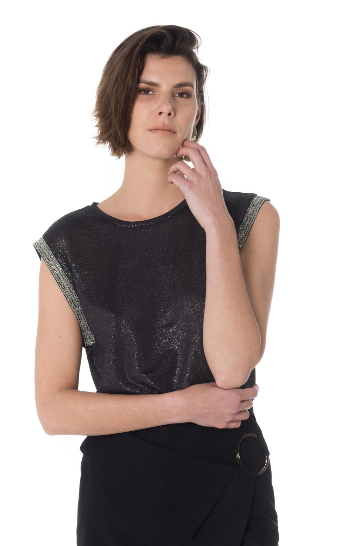 Shiny anthracite tank top - Image n°5
