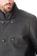 Men's coat in fur-lined lambskin - Image n°6