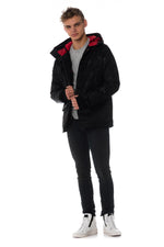 Helvetica men's anthracite camouflage parka - Image n°2