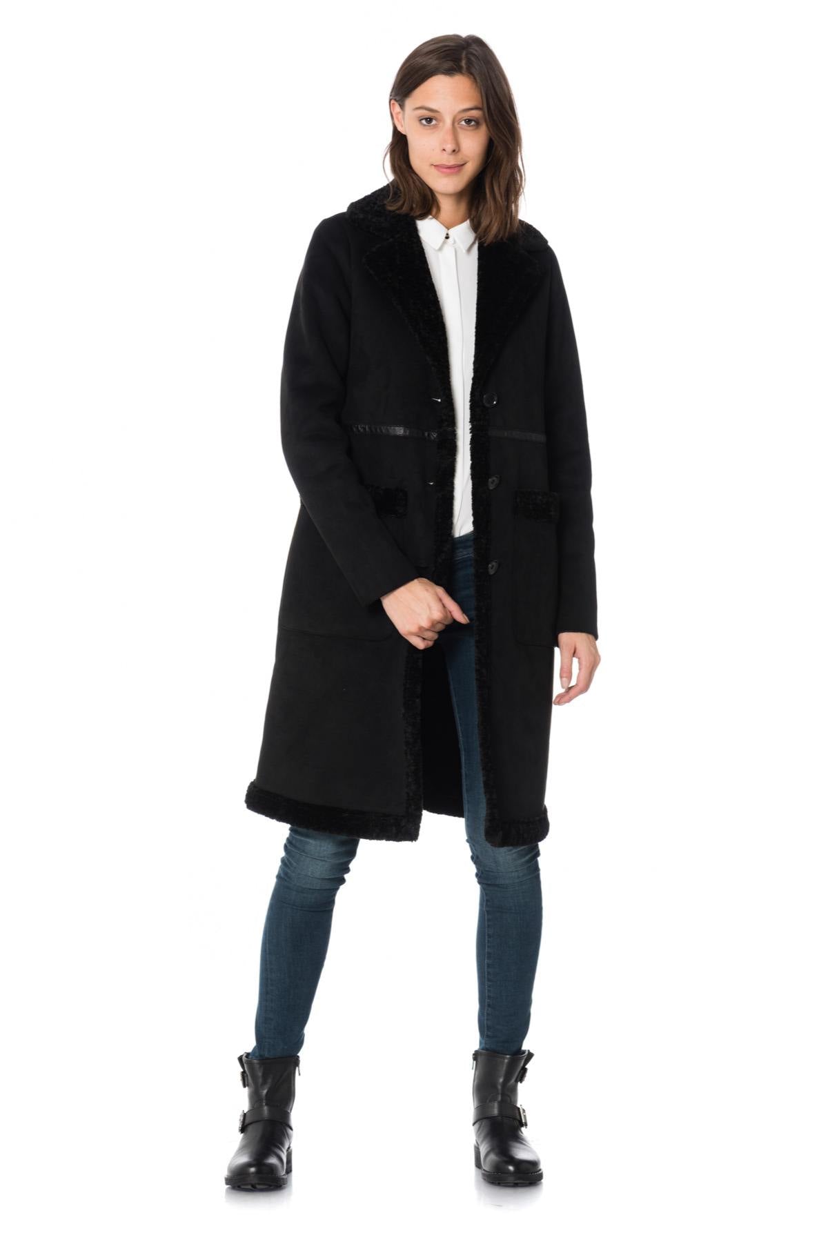 Women's faux fur coat - Image n°2