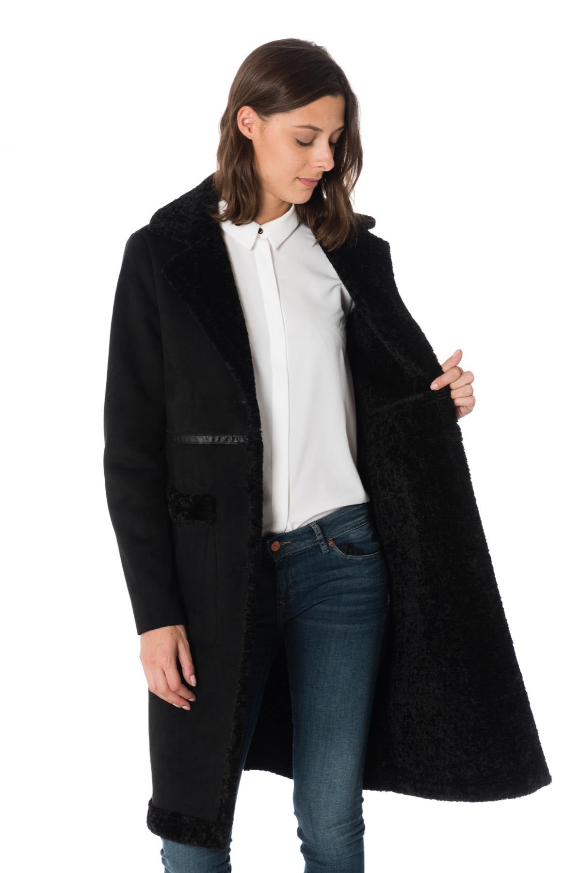 Women's faux fur coat - Image n°5
