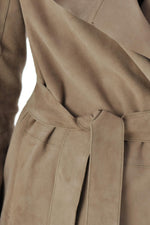 Women's leather trench coat - Image n°7