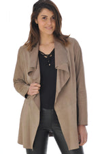 Women's leather trench coat - Image n°3