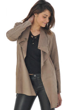 Women's leather trench coat - Image n°1