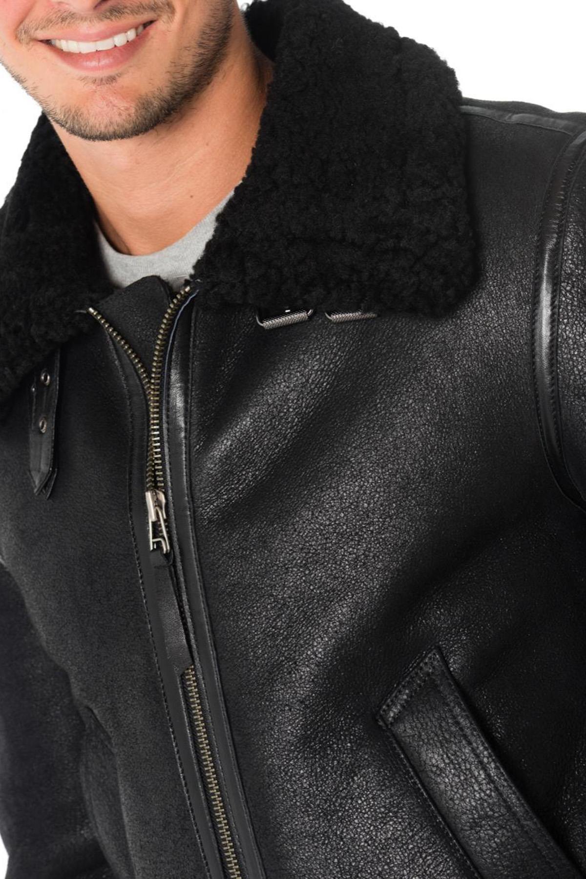 Redskins' Reagan Queenstown: a shearling bomber for vintage warmth. - Image n°2
