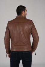 Redskins' lambskin jacket: slim fit, moto details, autumn-ready. - Image n°4