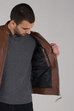 Redskins' lambskin jacket: slim fit, moto details, autumn-ready. - Image n°5