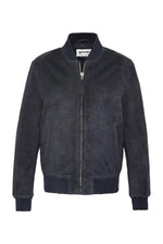 A goatskin jacket with suede finish, teddy collar, and ribbed details. - Image n°6