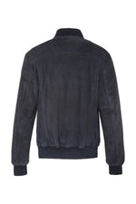 A goatskin jacket with suede finish, teddy collar, and ribbed details. - Image n°7