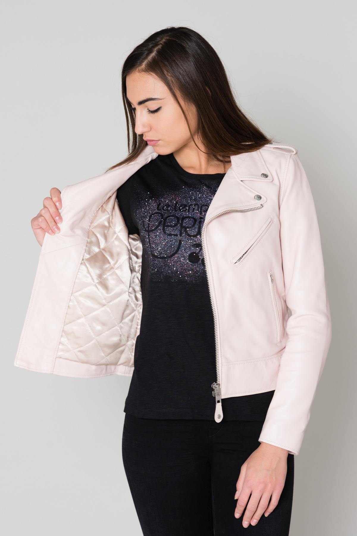 Women's perf in pink leather - Image n°5